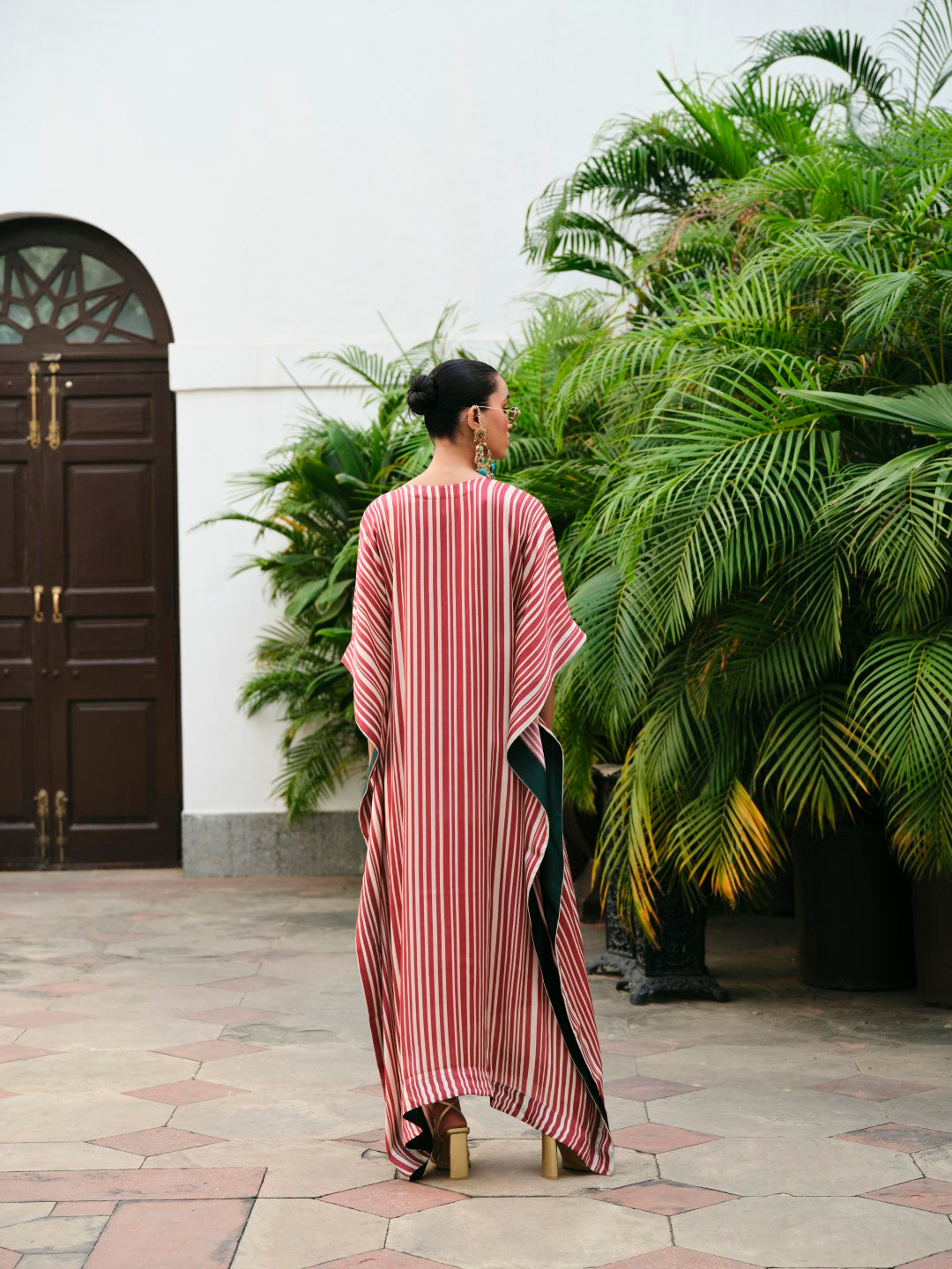 RED STRIPE KAFTAN
